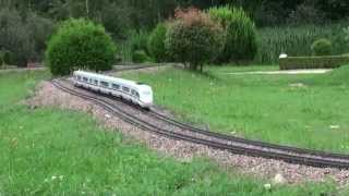 Fastest GScale Train on Youtube  ICE3  Miniwelt Lichtenstein Germany [upl. by Lenni]