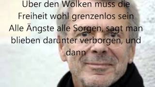 Über den Wolken von Reinhard Mey  Lyrics [upl. by Doerrer]