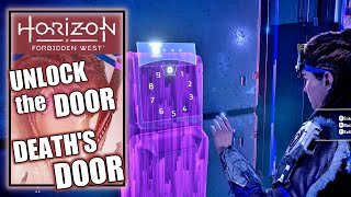 Horizon Forbidden West  How to Unlock the Door Puzzle in the Death’s Door Facility Quest [upl. by Zelazny775]