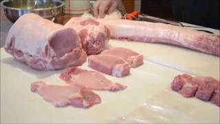 How to cut a boneless pork loin 10 ways [upl. by Leirej129]