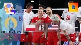 Siatkówka Polska vs USA 32 Półfinał Igrzyska Olimpijskie Paryż 2024 [upl. by Ted379]