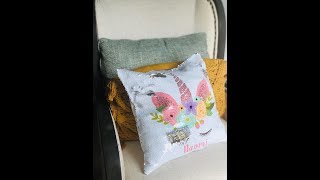 Sublimation Mermaid Pillow  Magic Sequin  Sublimation Photoshop DIY Tutorial FACEBOOK LIVE [upl. by Carmen294]