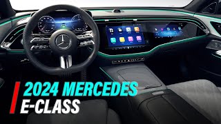 2024 Mercedes EClass Interior Is One Giant Screen For Media Consumption [upl. by Poliard100]