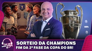 REAL X CITY BARÇA X PSG nas quartas da Champions Potes da COPA DO BR e muito mais  LIVE DO ANDRÉ [upl. by Hsitirb]