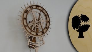 Korona  Holzuhr Wooden Clock [upl. by Lucky]