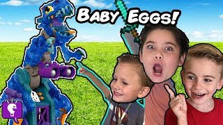 GIANT REX BONES Egg Adventure with the HobbyKids [upl. by Voe]