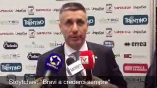 Stoytchev dopo il 32 sulla Lube quotBravi a crederci semprequot [upl. by Enyawd]