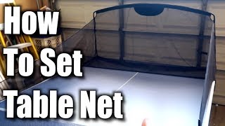 How To Set Up Your iPong Carbon Fiber Table Tennis Ball Catch Net [upl. by Rickie248]