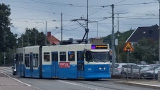 Spårvagnar i Göteborg samt färjor i södra skärgården Fredagen den 18e Augusti 2023 [upl. by Anaillil]