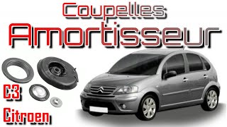 Remplacer coupelles damortisseur avant Citroën C3 [upl. by Mariken20]