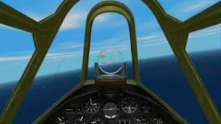 Warbirds v277  Bomber intercept in a Hellcat [upl. by Azil]