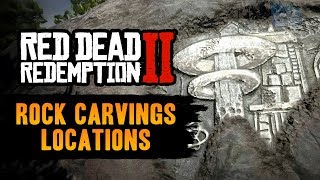 Red Dead Redemption 2 All Rock Carvings Locations  Geology for Beginners RDR2 [upl. by Sunday]