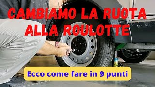 Come cambiare ruota alla roulotte [upl. by Jepson]