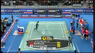 Finals  MD  Cai Y  Fu H vs Jung JS  Lee YD  2012 Victor Korea Open [upl. by Bravar]