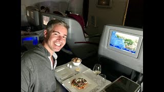 QATAR AIRWAYS BUSINESS CLASS  DOHA TO SAO PAULO [upl. by Divaj]