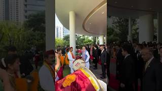 Dance and Dhol beats welcome PM Modi in Singapore  shorts [upl. by Shela]