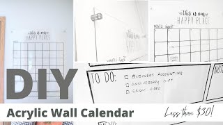 DIY Acrylic Wall Calendar [upl. by Wendeline]