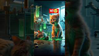 Little cat becomes a zombie🥺😱catsoftiktok cat cute aiart ai poorcat catlover fyp [upl. by Jacki]