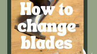 Changing your carbide scraper blade is easy [upl. by Jordain]