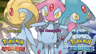 Pokémon Omega Ruby amp Alpha Sapphire  Uxie Mesprit amp Azelf Battle Music HQ [upl. by Vas]