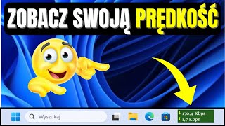 🖥️ Jak Wyświetlić Prędkość Internetu Na Pasku Zadań w Windows 1011 [upl. by Schroth]