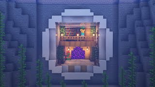 Minecraft Underwater Mountain House Tutorial🏠 [upl. by Rebmat]