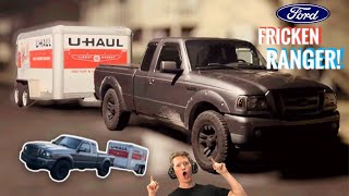 RANGER DANGER TOWS A 6x12 UHAUL TRAILER Can a 2007 Ford Ranger 40 V6 Manual Trans Tow A Trailer [upl. by Niles]