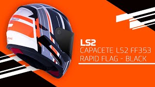 Unboxing LS2 FF353 Rapid Flag  PretoCinzaBrancoLaranja [upl. by Angela979]