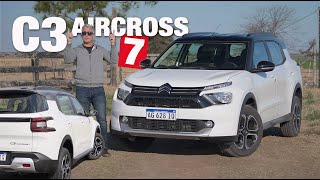 Citroën C3 Aircross 7 asientos 10 turbo  Test  Matías Antico  TN Autos [upl. by Rondon]