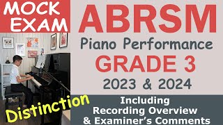 ABRSM 2023amp2024 Piano Performance Grade 3 Mock Exam recording tips amp examiners comments included [upl. by Paehpos]