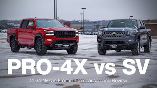 2024 Nissan Frontier SV vs Pro4X  Comparison and Review [upl. by Orest]