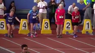 100yearold and 102yearold runners break world records [upl. by Ulrich]