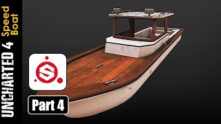 BLENDERSUBSTANCE PAINTER UNCHARTED SPEED BOAT PART 4 [upl. by Enilec198]