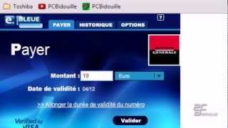 Payer avec Ecarte bleue sur internet [upl. by Annaitsirhc]