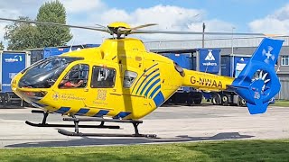 North West Air Ambulance Departure From Rochdale and Stockport  090824 [upl. by Divadnhoj]