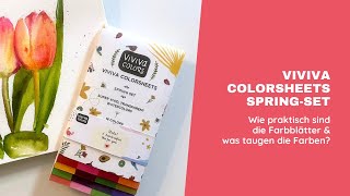 VIVIVA Colorsheets  SpringSet  Sind die Farbblätter praktisch und taugen die Farben [upl. by Yuk629]