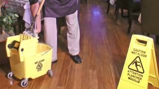 Floor Cleaning Procedures with Quick Stuff [upl. by Nnyletak823]