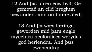 Luke 2614 Language Harmony Latin Gothic Anglo Saxon Wycliffe Tyndale Bishops Geneva KJV [upl. by Aneeras]