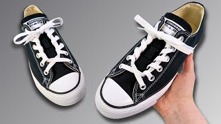 HOW TO CIRCLE LACE CONVERSE  Converse Lacing Tutorial [upl. by Aseneg]