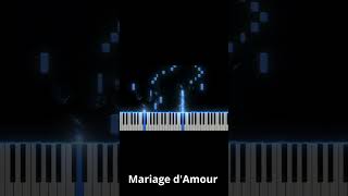 Mariage dAmour  Piano tutorial [upl. by Yenruogis]