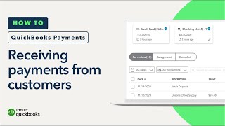 How to use QuickBooks Payments to receive payments from customers [upl. by Luapnaej]