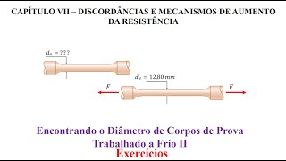 Encontrando o Diâmetro de Corpos de Prova Trabalhado a Frio II [upl. by Lezlie872]