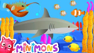 BEST KIDS SONGS ♫ Little Fish 🤩 Cartoons by MiniMons  Kindergarten Songs for Children [upl. by Mcneely]