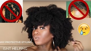 WHY PROTECTIVE STYLING ISNT HELPING YOUR HAIR [upl. by Andreana]