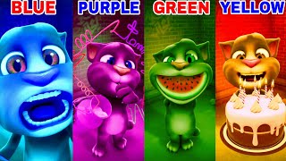 MY Talking Tom Cat Learning COLORS Cartoons Part 744 [upl. by Hershell405]