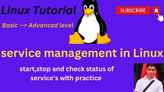 service management in Linux  Linux Tutorial  systemctl command  how to startstopenable service [upl. by Kinch348]