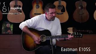 Eastman E10SS Sunburst acoustic guitar demo by Stageshop [upl. by Irotal]