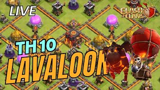 How to LavaLoon TH 10  LavaLoon Attack Strategy on TH 10 Clash Of Clans [upl. by Asiole]