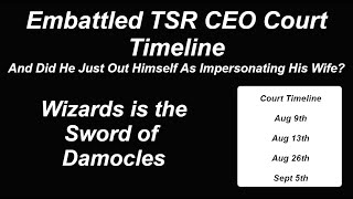 Embattled TSR CEO Court Timeline [upl. by Trinee]