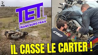 TET CAHORS  IL CASSE LE CARTER AU MILIEUX DE RIEN  600 TRANSALP [upl. by Samul]